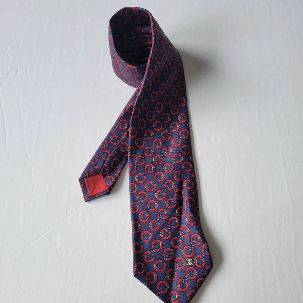 Celine Paris Chain Link Vintage Tie.